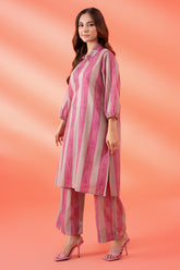 2-PC Cotton Shirt with Trouser CPM-4-19S (PINK)